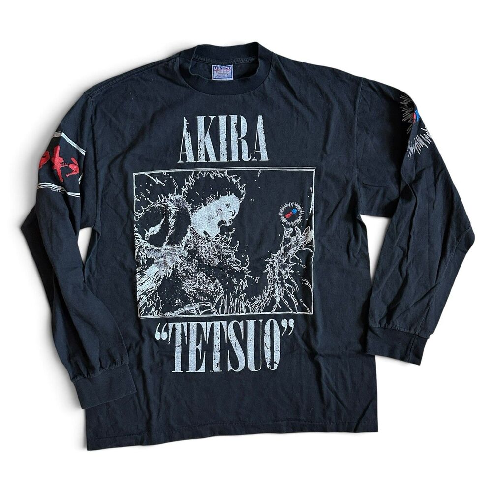 GRAIL VTG 1997 AKIRA Tetsuo Long Sleeve Anime Shirt XL All Sport Single-Stitch